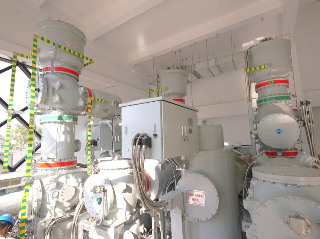 Appareillage à isolation gazeuse sans SF₆ 145 kV Sieyuan installé dans un poste.
