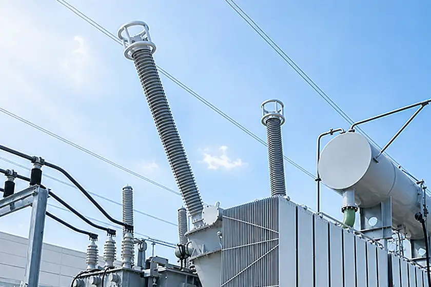 Travers&eacute;e de transformateur s&egrave;che RIP 420 kV de Sieyuan install&eacute;e dans un poste de l'IPTO en Gr&egrave;ce