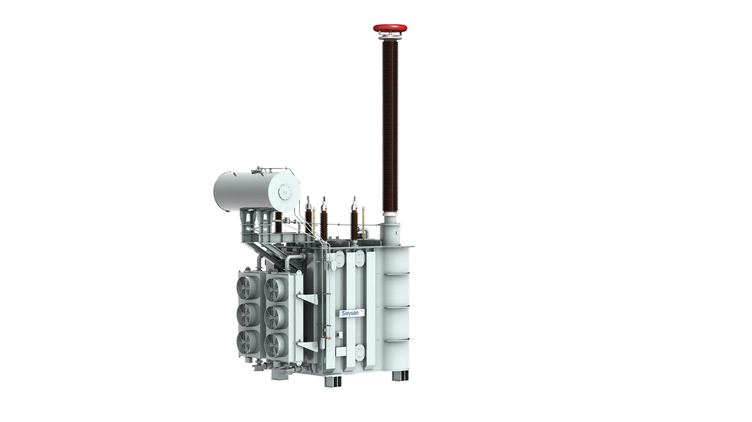 Rendu 3D d'un transformateur de puissance immerg&eacute; 765&nbsp;kV Sieyuan