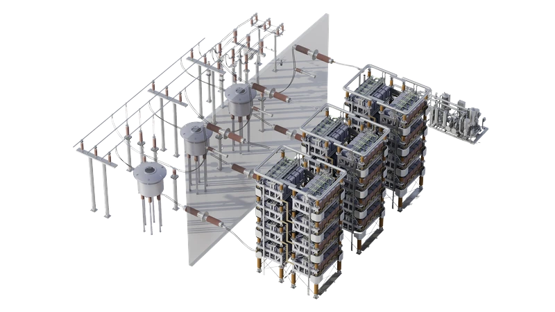 STATCOM grid-forming Sieyuan install&eacute; sur site.