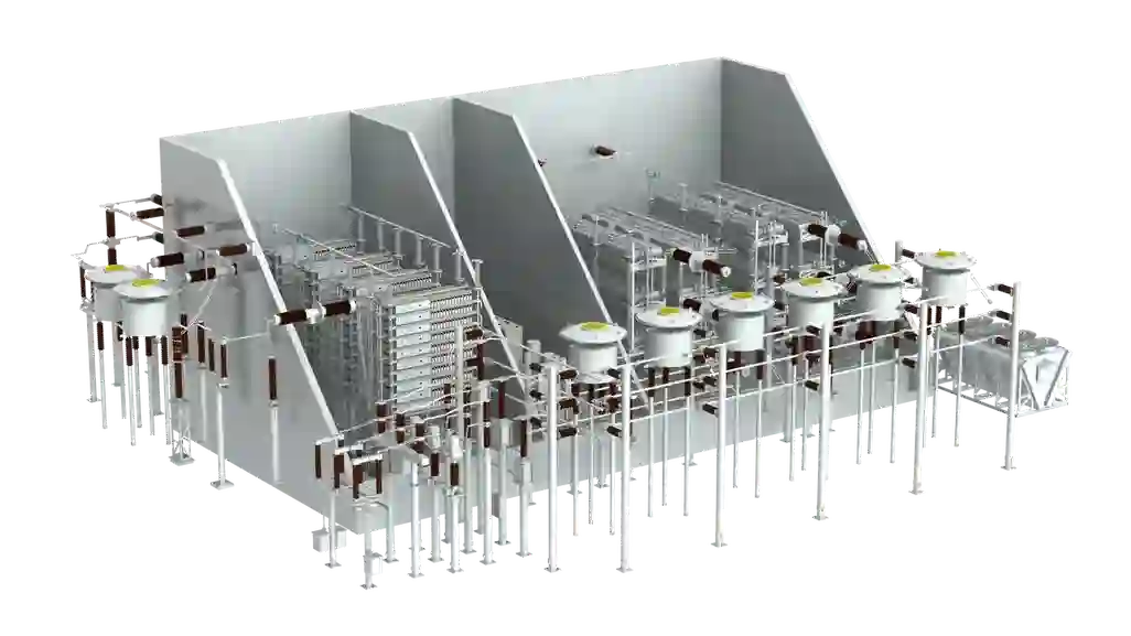 Rendu d'un E-STATCOM Sieyuan Electric